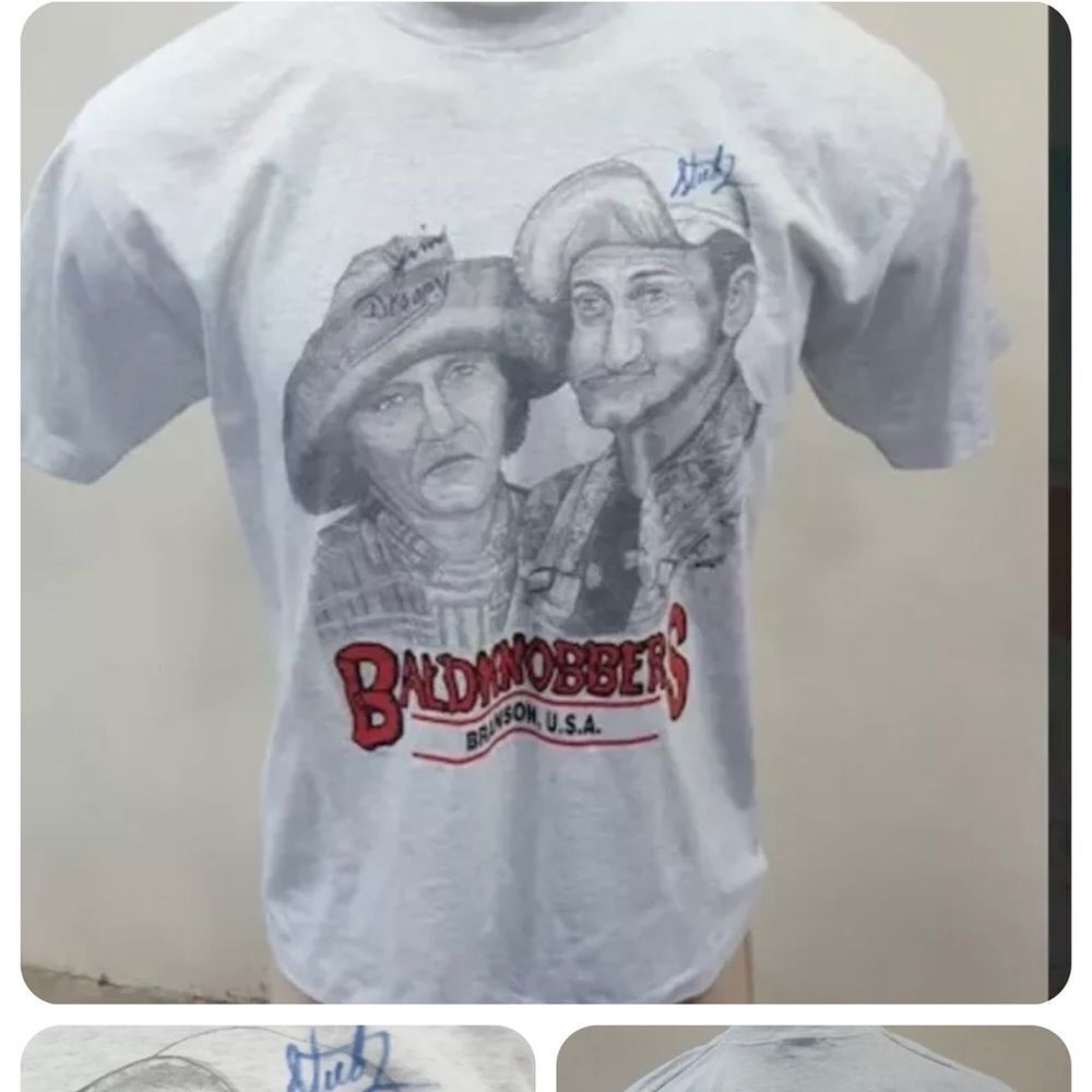 Baldknobbers of Branson SIGNED Shirt. 2 Signatures!! Sz L